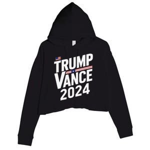 Trump Vance 2024 Election Donald Trump Jd Vance 2024 Crop Fleece Hoodie