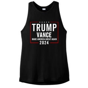 Trump Vance 2024 Election Donald Trump Jd Vance 2024 Ladies PosiCharge Tri-Blend Wicking Tank