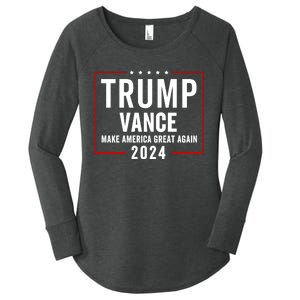 Trump Vance 2024 Election Donald Trump Jd Vance 2024 Women's Perfect Tri Tunic Long Sleeve Shirt