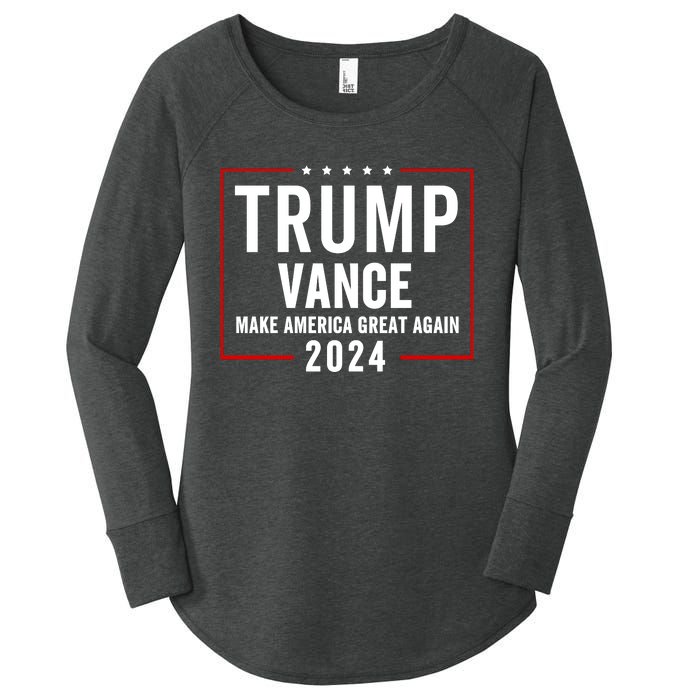 Trump Vance 2024 Election Donald Trump Jd Vance 2024 Women's Perfect Tri Tunic Long Sleeve Shirt