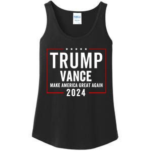 Trump Vance 2024 Election Donald Trump Jd Vance 2024 Ladies Essential Tank