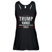 Trump Vance 2024 Election Donald Trump Jd Vance 2024 Ladies Essential Flowy Tank