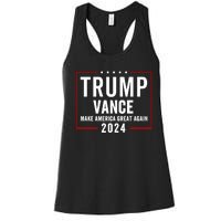 Trump Vance 2024 Election Donald Trump Jd Vance 2024 Women's Racerback Tank