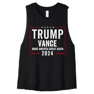 Trump Vance 2024 Election Donald Trump Jd Vance 2024 Women's Racerback Cropped Tank