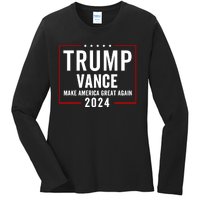 Trump Vance 2024 Election Donald Trump Jd Vance 2024 Ladies Long Sleeve Shirt