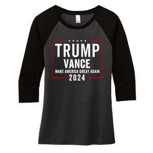 Trump Vance 2024 Election Donald Trump Jd Vance 2024 Women's Tri-Blend 3/4-Sleeve Raglan Shirt