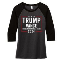 Trump Vance 2024 Election Donald Trump Jd Vance 2024 Women's Tri-Blend 3/4-Sleeve Raglan Shirt