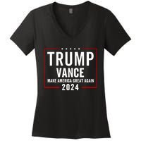 Trump Vance 2024 Election Donald Trump Jd Vance 2024 Women's V-Neck T-Shirt