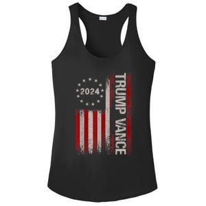 Trump Vance 2024 President Trump Supporter Reelection Gift Ladies PosiCharge Competitor Racerback Tank