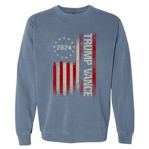 Trump Vance 2024 President Trump Supporter Reelection Gift Garment-Dyed Sweatshirt