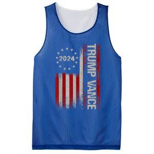 Trump Vance 2024 President Trump Supporter Reelection Gift Mesh Reversible Basketball Jersey Tank