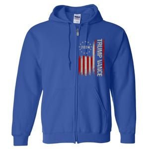 Trump Vance 2024 President Trump Supporter Reelection Gift Full Zip Hoodie