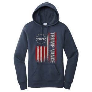 Trump Vance 2024 President Trump Supporter Reelection Gift Women's Pullover Hoodie