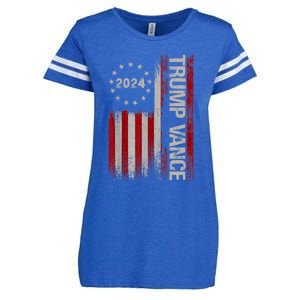 Trump Vance 2024 President Trump Supporter Reelection Gift Enza Ladies Jersey Football T-Shirt