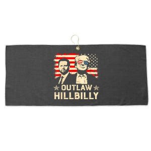 Trump Vance 2024 J.D. Vance Outlaw Hillbilly American Glass Large Microfiber Waffle Golf Towel