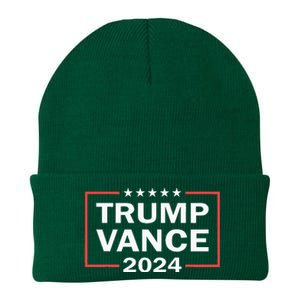 Trump Vance 2024 For President Vp Usa Election Patriotic Knit Cap Winter Beanie