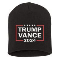 Trump Vance 2024 For President Vp Usa Election Patriotic Short Acrylic Beanie