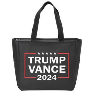 Trump Vance 2024 For President Vp Usa Election Patriotic Zip Tote Bag