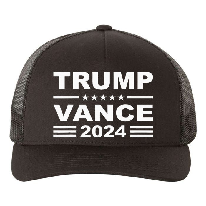 Trump Vance 2024 For President Vp Usa Election Patriotic Yupoong Adult 5-Panel Trucker Hat