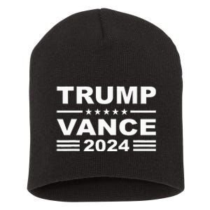 Trump Vance 2024 For President Vp Usa Election Patriotic Short Acrylic Beanie