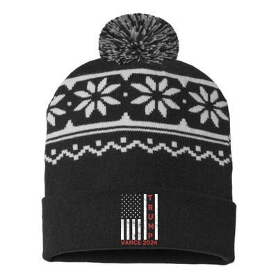 Trump Vance 2024 USA-Made Snowflake Beanie