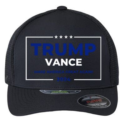 Trump Vance 2024 Make America Great Again Flexfit Unipanel Trucker Cap