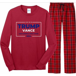 Trump Vance 2024 Make America Great Again Long Sleeve Pajama Set