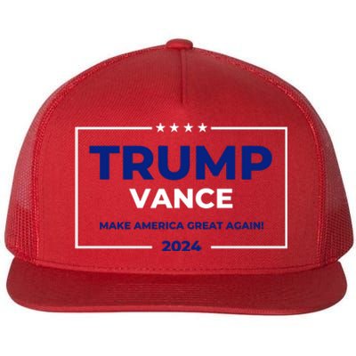 Trump Vance 2024 Make America Great Again Flat Bill Trucker Hat