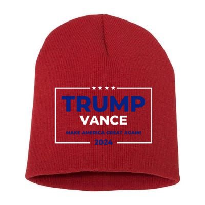 Trump Vance 2024 Make America Great Again Short Acrylic Beanie