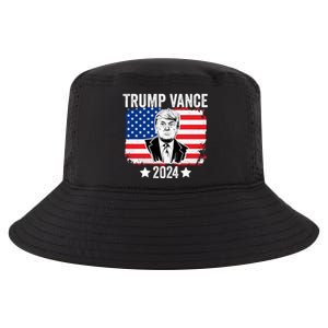 Trump Vance 2024 Retro Featuring Trump And Jd Vance Donald Trump 2024 Cool Comfort Performance Bucket Hat