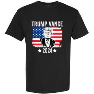 Trump Vance 2024 Retro Featuring Trump And Jd Vance Donald Trump 2024 Garment-Dyed Heavyweight T-Shirt