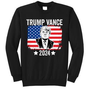 Trump Vance 2024 Retro Featuring Trump And Jd Vance Donald Trump 2024 Sweatshirt