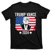 Trump Vance 2024 Retro Featuring Trump And Jd Vance Donald Trump 2024 T-Shirt