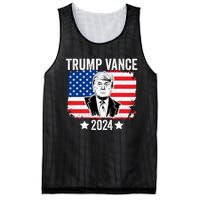 Trump Vance 2024 Retro Featuring Trump And Jd Vance Donald Trump 2024 Mesh Reversible Basketball Jersey Tank