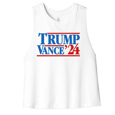 Trump Vance 2024 Vice President Trump Women's Racerback Cropped Tank