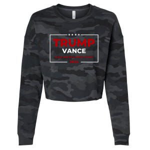 Trump Vance 2024 Make America Great Again Cropped Pullover Crew