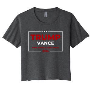 Trump Vance 2024 Make America Great Again Women's Crop Top Tee