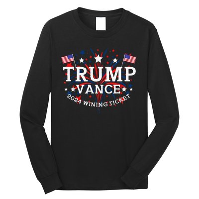 Trump Vance 2024 Wining Ticket Long Sleeve Shirt