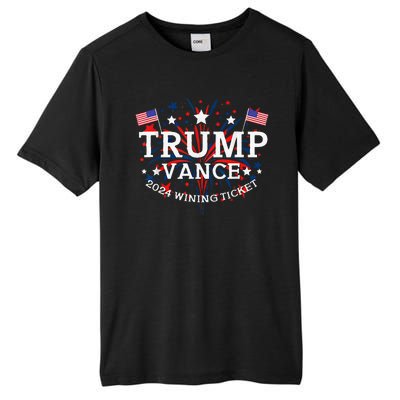 Trump Vance 2024 Wining Ticket Tall Fusion ChromaSoft Performance T-Shirt