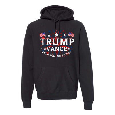 Trump Vance 2024 Wining Ticket Premium Hoodie