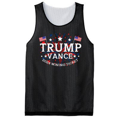 Trump Vance 2024 Wining Ticket Mesh Reversible Basketball Jersey Tank