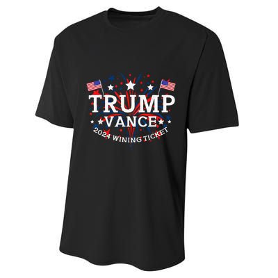 Trump Vance 2024 Wining Ticket Performance Sprint T-Shirt