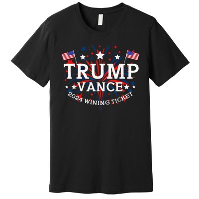 Trump Vance 2024 Wining Ticket Premium T-Shirt