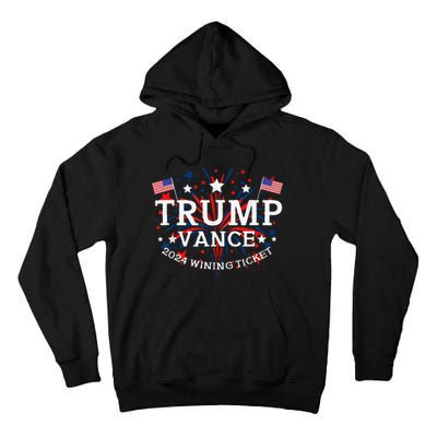 Trump Vance 2024 Wining Ticket Tall Hoodie