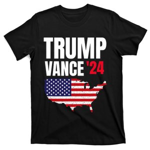 Trump Vance 2024 America Flag Design T-Shirt