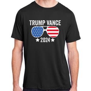 Trump Vance 2024 Retro Featuring Trump And Jd Vance Donald Trump 2024 Adult ChromaSoft Performance T-Shirt