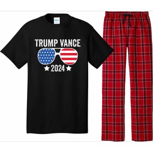 Trump Vance 2024 Retro Featuring Trump And Jd Vance Donald Trump 2024 Pajama Set