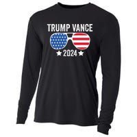 Trump Vance 2024 Retro Featuring Trump And Jd Vance Donald Trump 2024 Cooling Performance Long Sleeve Crew