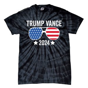 Trump Vance 2024 Retro Featuring Trump And Jd Vance Donald Trump 2024 Tie-Dye T-Shirt