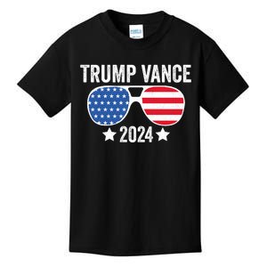 Trump Vance 2024 Retro Featuring Trump And Jd Vance Donald Trump 2024 Kids T-Shirt